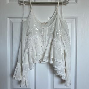 FREE PEOPLE BOHO LONG-SLEEVE TOP